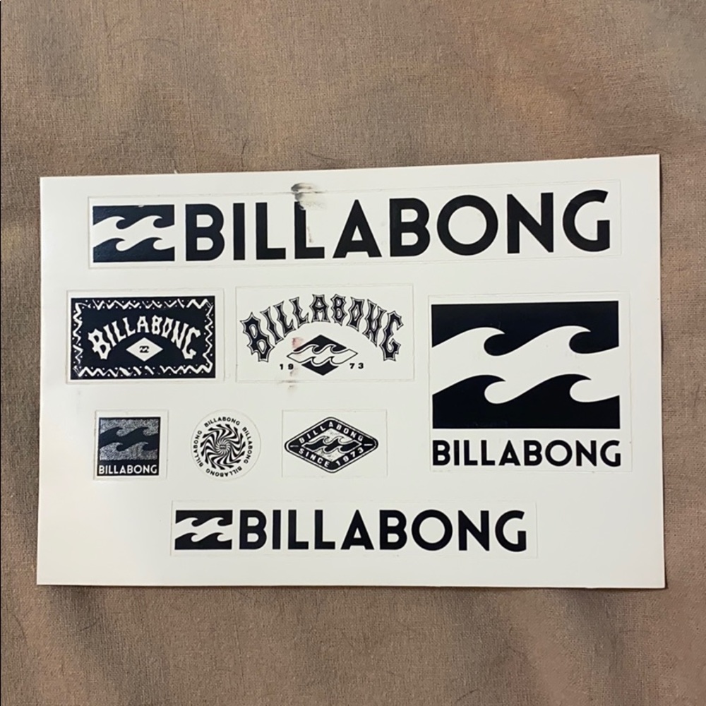Billabong stickers